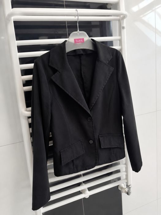 Czarna elegancka marynarka blazer klasyczna L/40