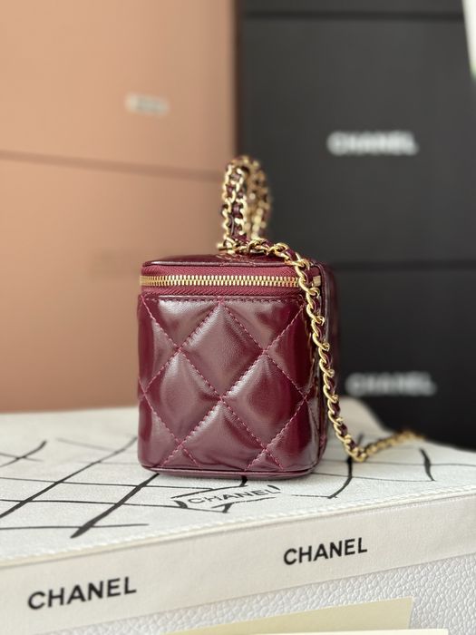 Torebka Chanel Vanity Burgundy Leather