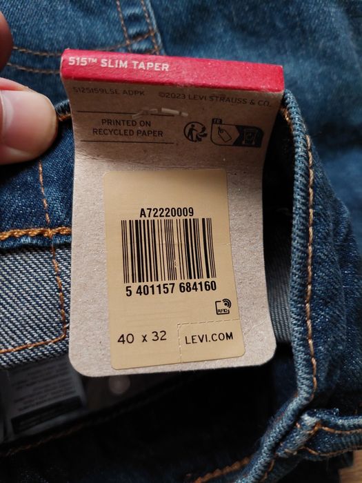 NOWE Jeansy Levi's Premium 515 Slim Taper