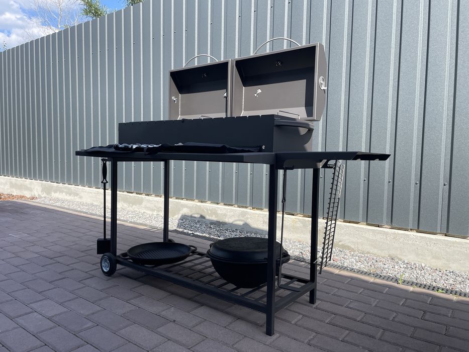 Професійний мангал-гриль 4 мм, 1 метр для барбекю