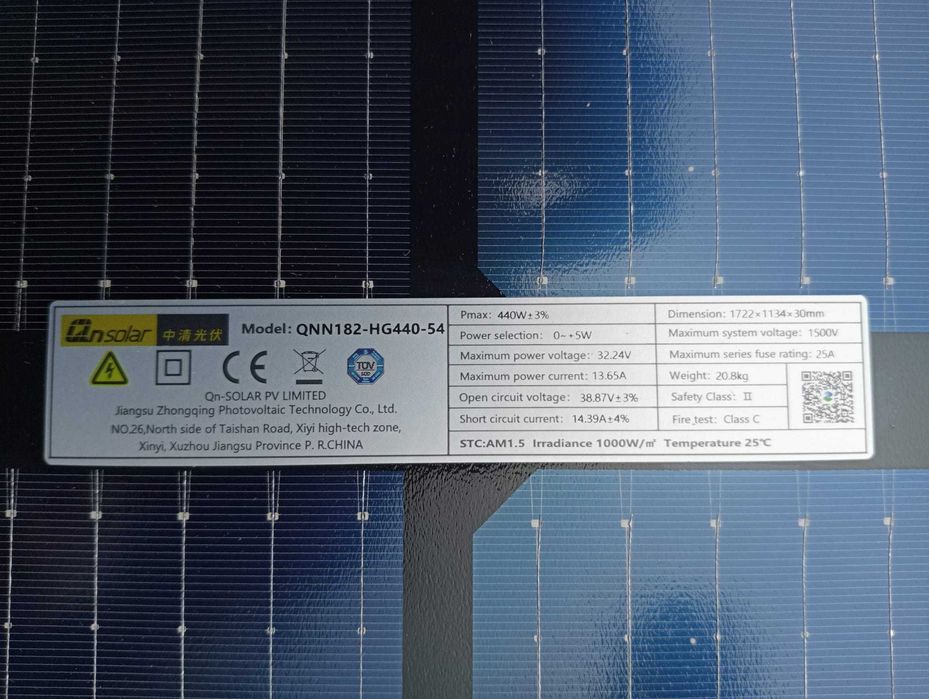 Painel solar 440W novo