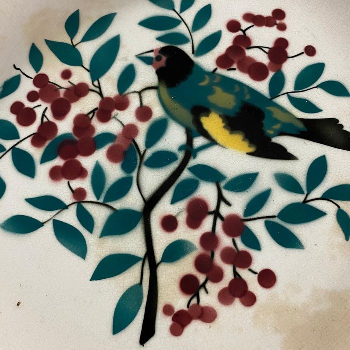 Prato em faiança fina Fábrica de Sacavém