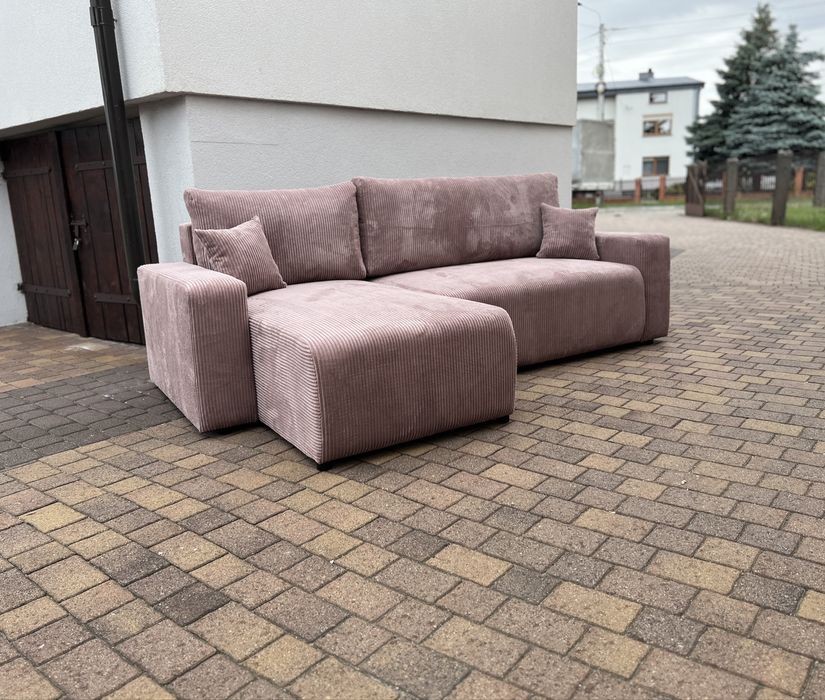 NOWY narożnik FABI z funkcją spania, sofa i kanapa