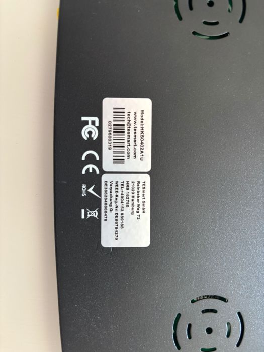 KVM Switch TESmart HKS0402A1U – 2 PCs / 2 Monitores HDMI