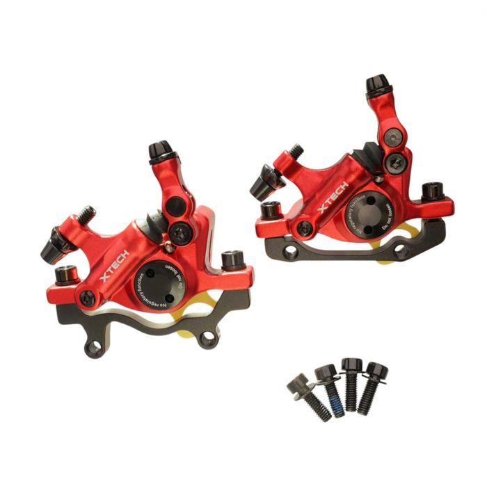 Nowe! ZOOM XTECH HB100 hamulce hydrauliczne mechaniczne czerwone