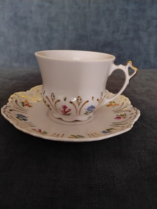 Filiżanka różowa porcelana