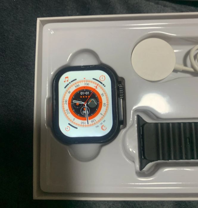 Smart watch 9 ultra como novo com 3 pulseiras novas