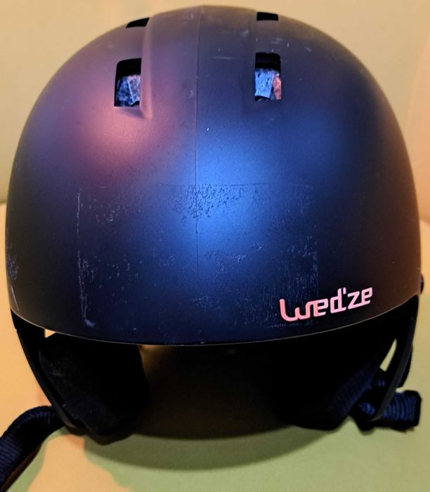 Kask narciarski dziecięcy WEDZE H-KD 500 rozmiar: 48-52 czarny.