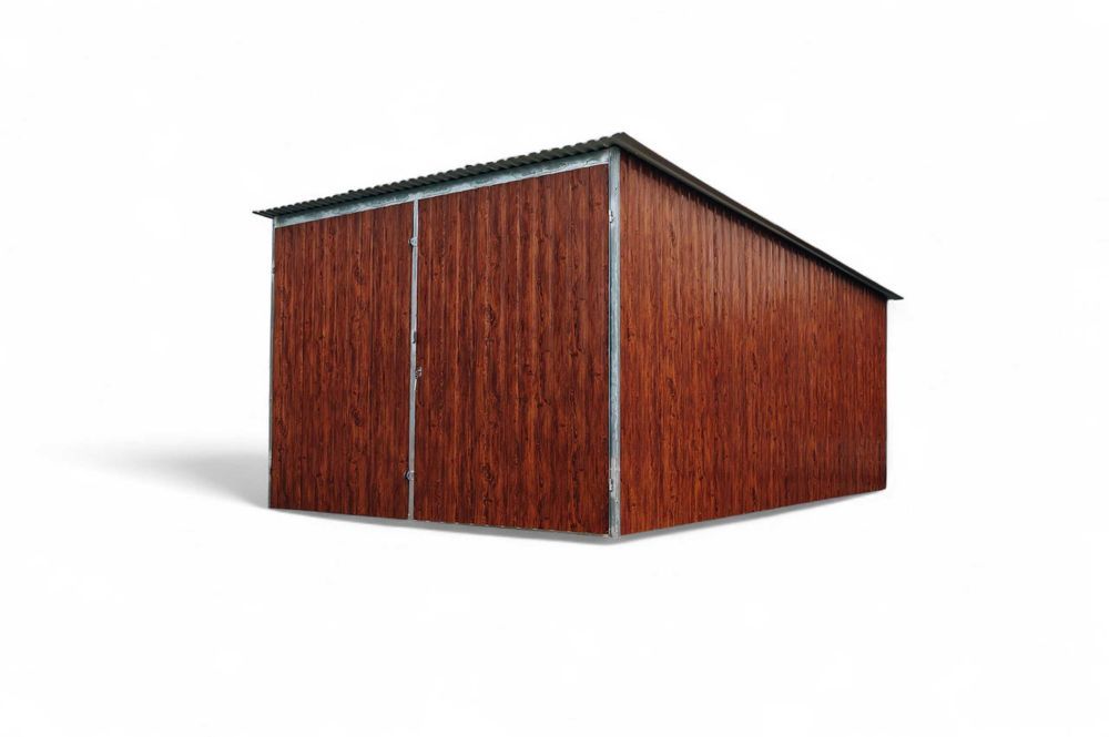 Garaż blaszany 3x5 drewnopodobny MULTIGLOSS