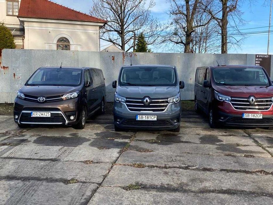 Wynajem samochodów aut busy 9 osobowe KAT B