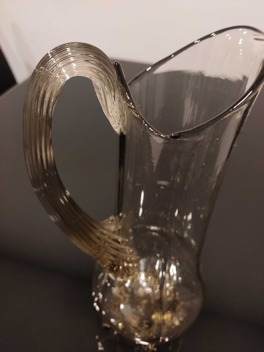 Trauliteira - Jarro/Caneca - Antiga - Vidro Bolha - Como nova
