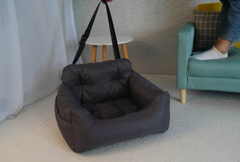 Бустер-автокрісло для собак Volso підвищене сидіння з ременем безпеки