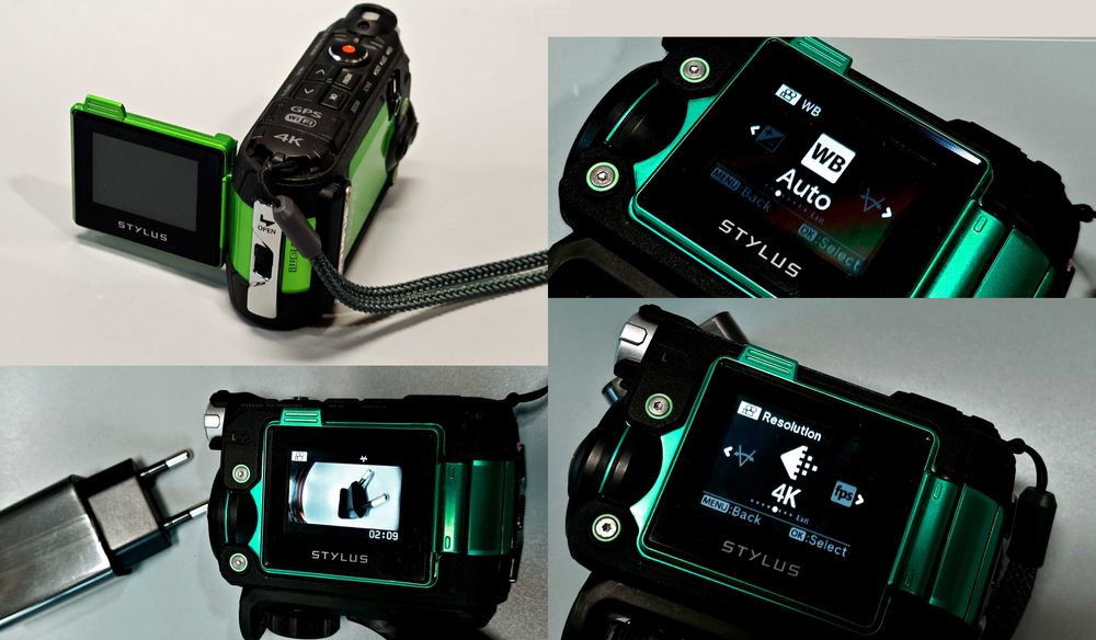 Kamera Sportowa 4K OLYMPUS TG-Tracker Wifi GPS Zielony Stabilizacja !!