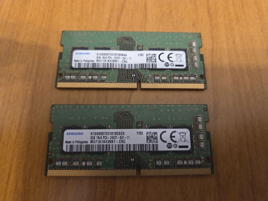 Ram do laptopa Samsung 16gb, 2x 8gb ddr4  2400