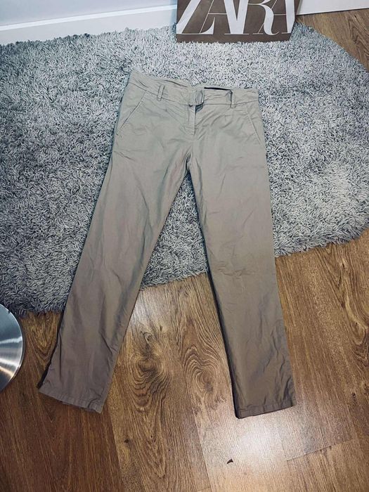 Marco Polo spodnie męskie s eleganckie brązowe