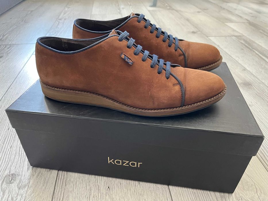 Buty KAZAR męskie nubuk skóra naturalna 41/42 Studniówka