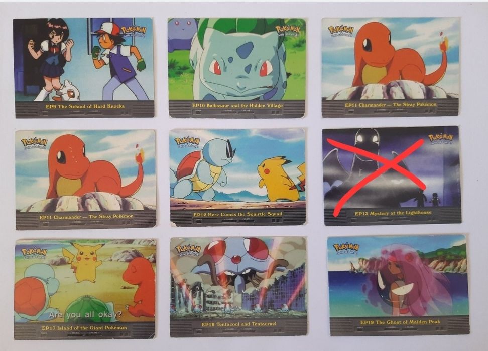 Cartas pokemon topps episodios - venda à unidade