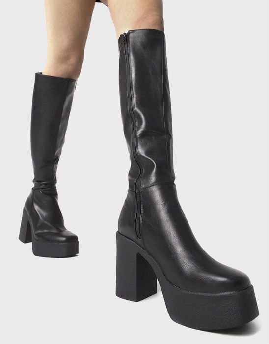 Ботфорти чоботи високі на платформі