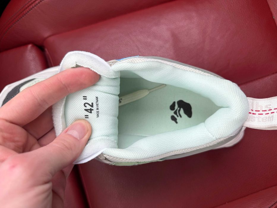 (ОПЛАТА ПІСЛЯ ОГЛЯДУ)Off White Odsy 1000 White Dark Blue Офф Вайт Одсі