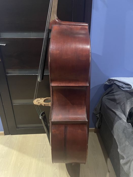 Całodrewniany kontrabas 3/4