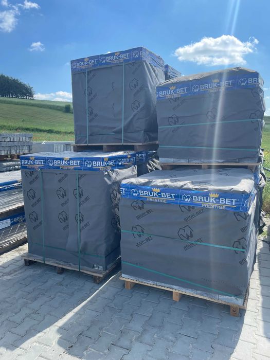 Pustak 50x19cm Bruk-Bet Antracyt bloczek ogrodzeniowy rezydencja