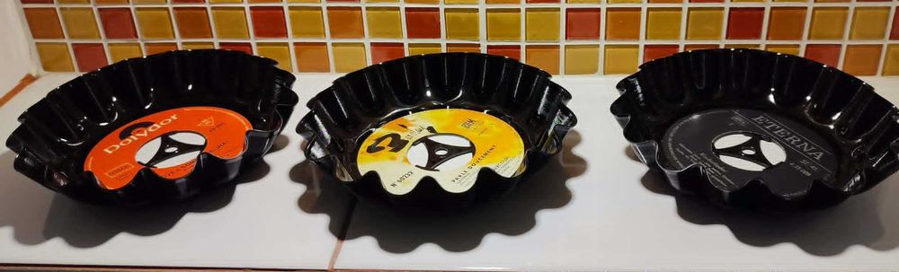 Winylowe miseczki 2szt . - 7'' super gadżet dla fanów winyli !