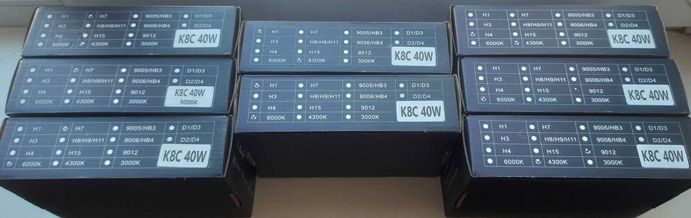 DawnKnight K8C H1 H4 H7 HIR2 4300/5000/6000K canbus LED лампы K9C K7C