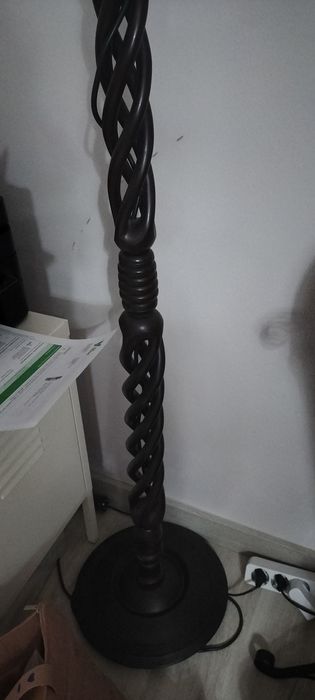 Candeeiro Vintage em madeira