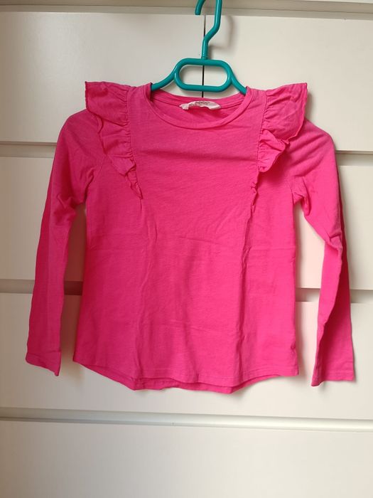 T-shirt com folhos H&M