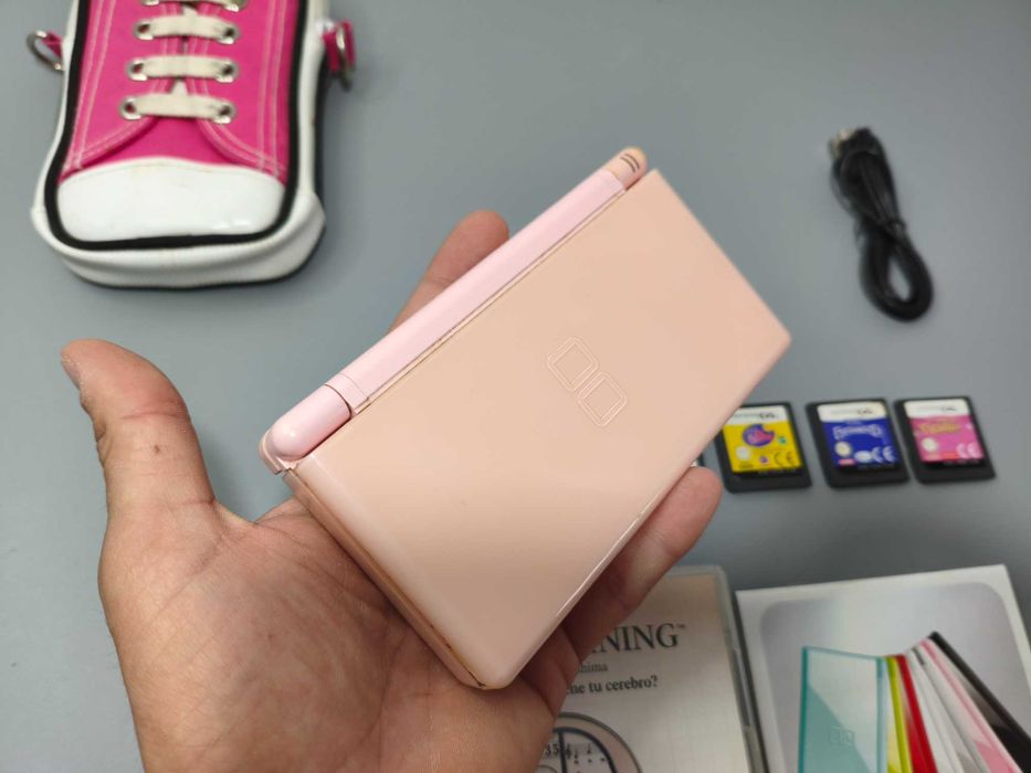 Nintendo DS Rosa + Jogos