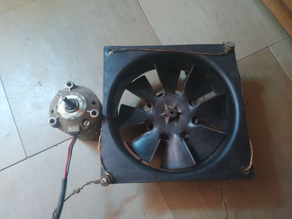 Двигатель  электрический 24v постоянного тока с  обдувом