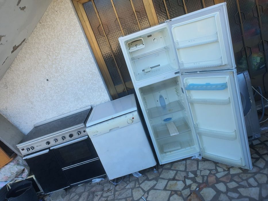 4.eletromesticos lote frigorífico LG máquinas de lavar e fogão a gás e