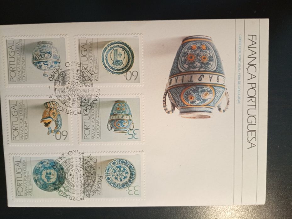 Envelope 1º dia FDC com 6 selos - Faiança Portuguesa 1990 NOVO