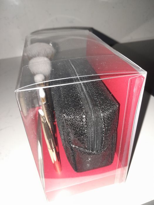 Zestaw pędzli do makijażu +kosmetyczka  nowe