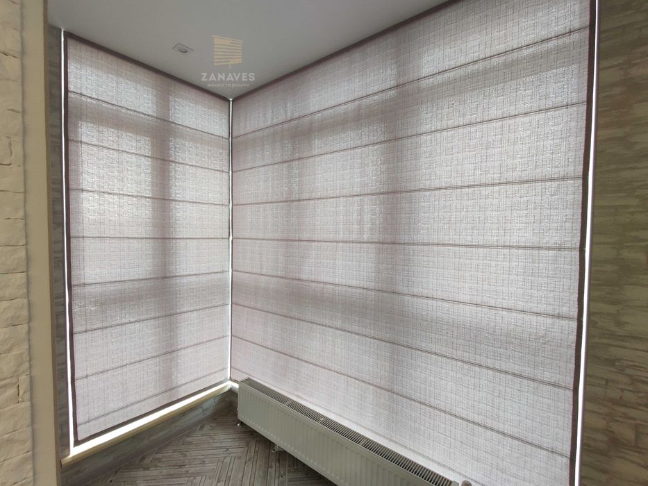 Ролети день ніч, жалюзи, римські, рулонні штори, тканинні жалюзі