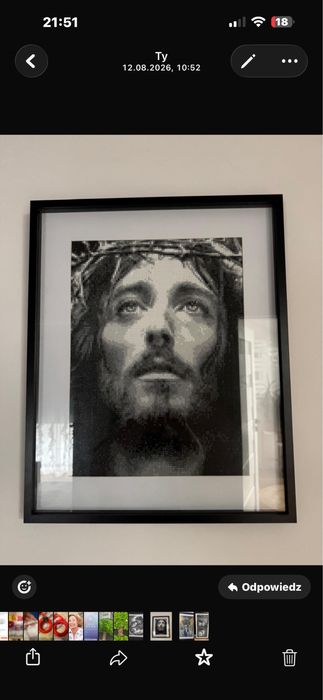 Haft diamentowy rozmiar 30x40 Jezus