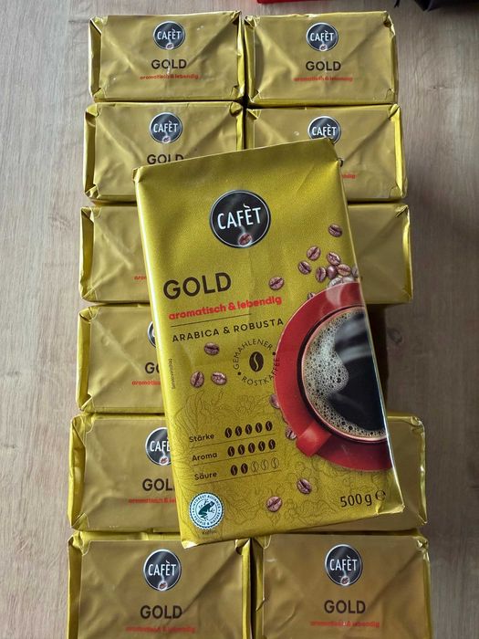 Cafet gold kawa mielona Arabica czarna parzona złota 6 kg niemiecka DE
