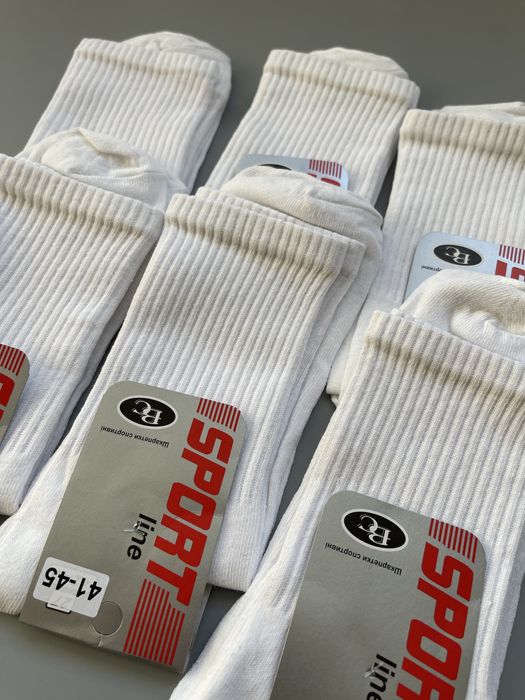 • Носки однотонні / 6пар 200грн / носки високі білі •