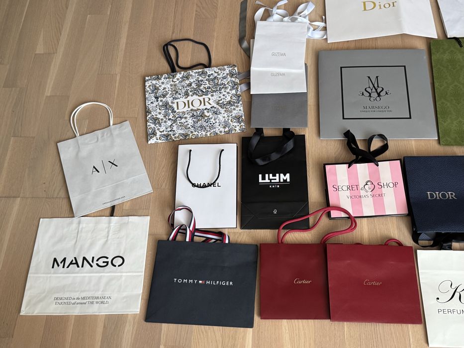 Подарункові пакети dior chanel cartier guess gucci armani tommy guzema