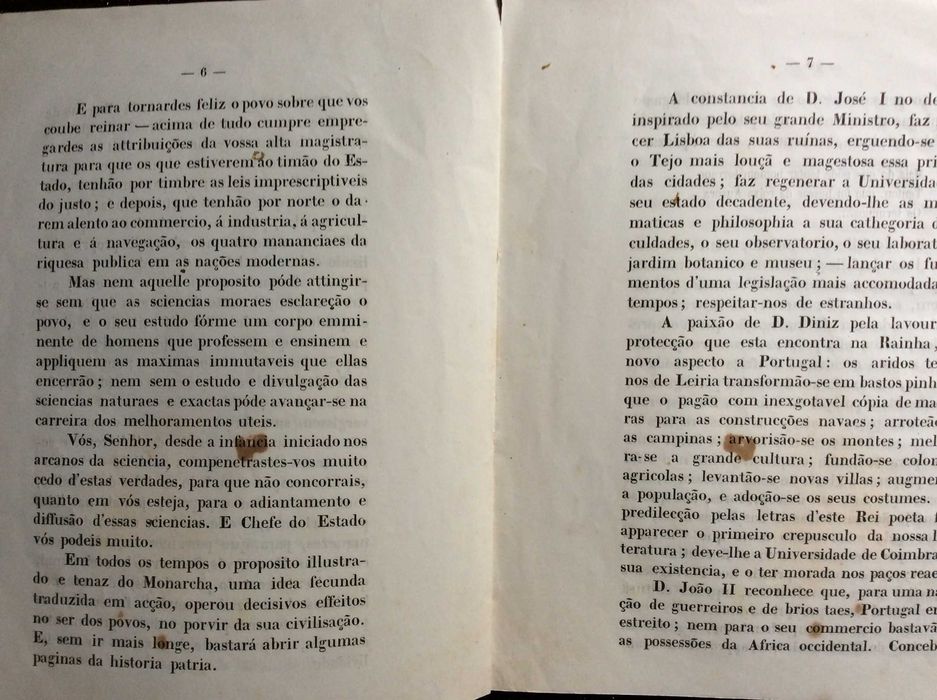 Discurso pronunciado na presença de S. M. F. o senhor D. Luiz I...1863