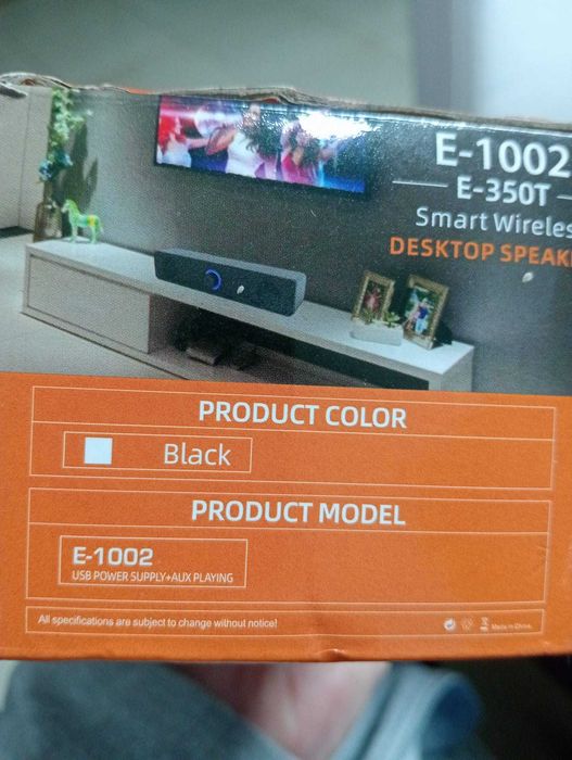 Soundbar PC Desktop YSD E-1002 – Som Estéreo USB (Preto)