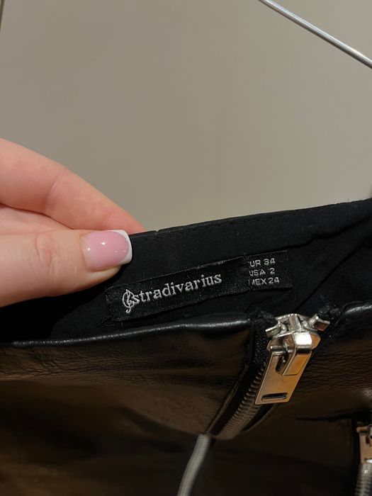 Спідниця Stradivarius шкіряна, розмір 34