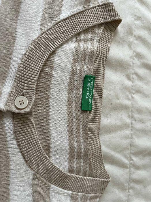 Benetton - Casaco de Malha Riscas (tam M)