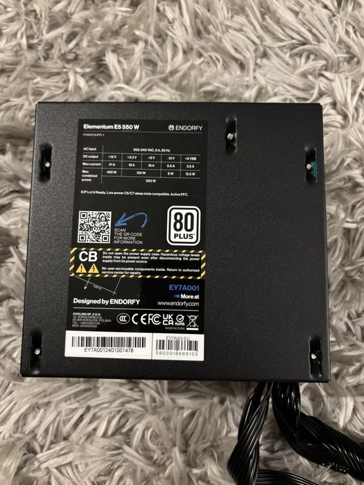 Zasilacz komputerowy ENDORFY Elementum E5 550W 80 Plus