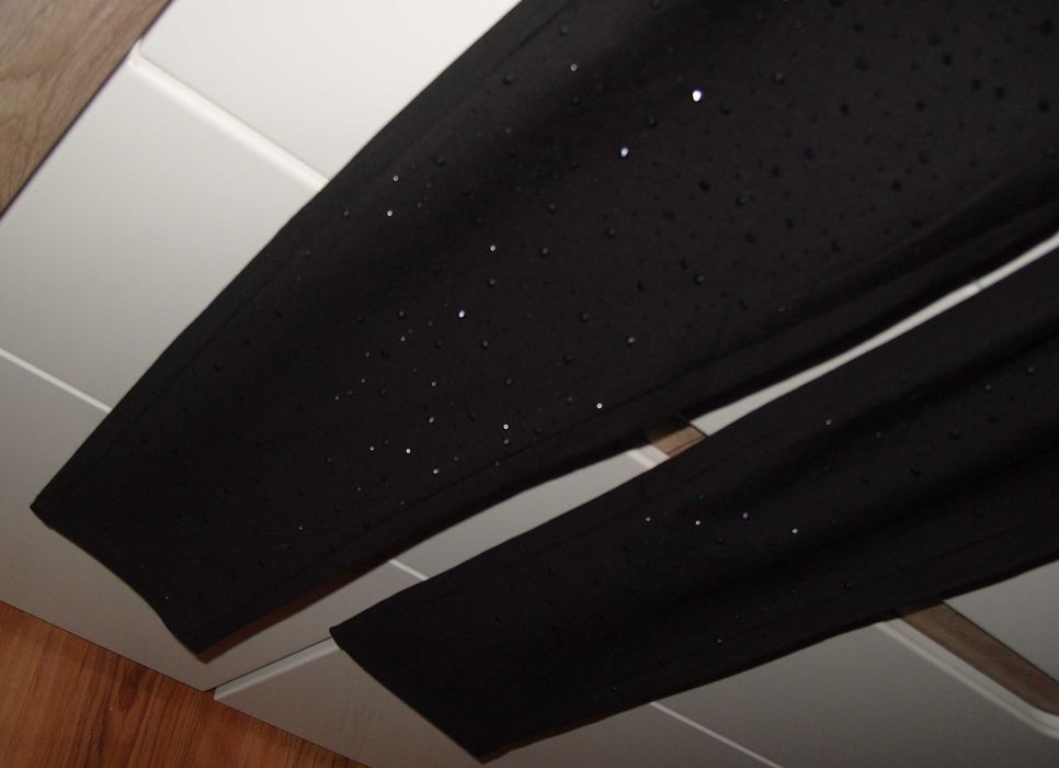 NOWE spodnie -legginsy z błyszczącymi  Kryształkami r. L/XL