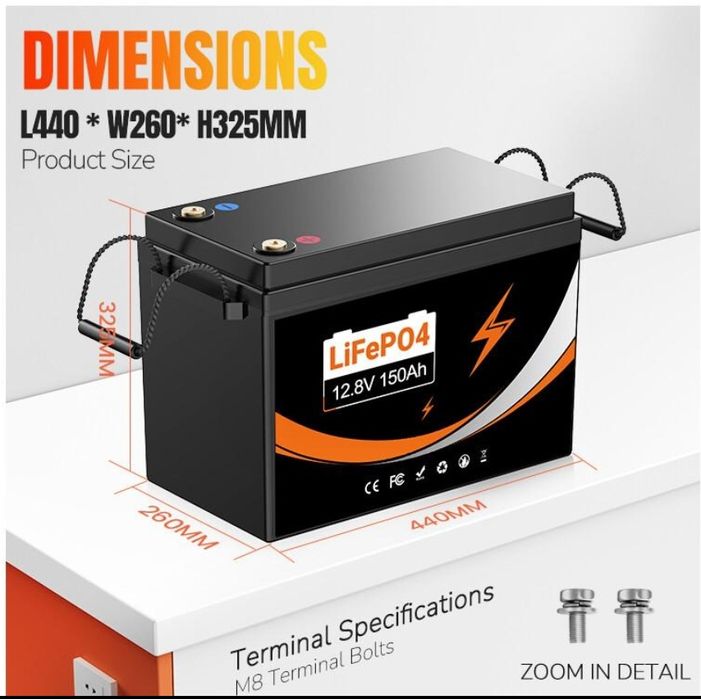 Аккумулятор UPP LPY-U204 LifePO4 12.8V 150Ah