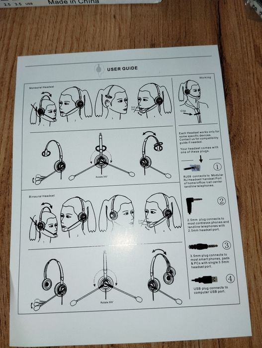 Zestaw słuchawkowy Wantek