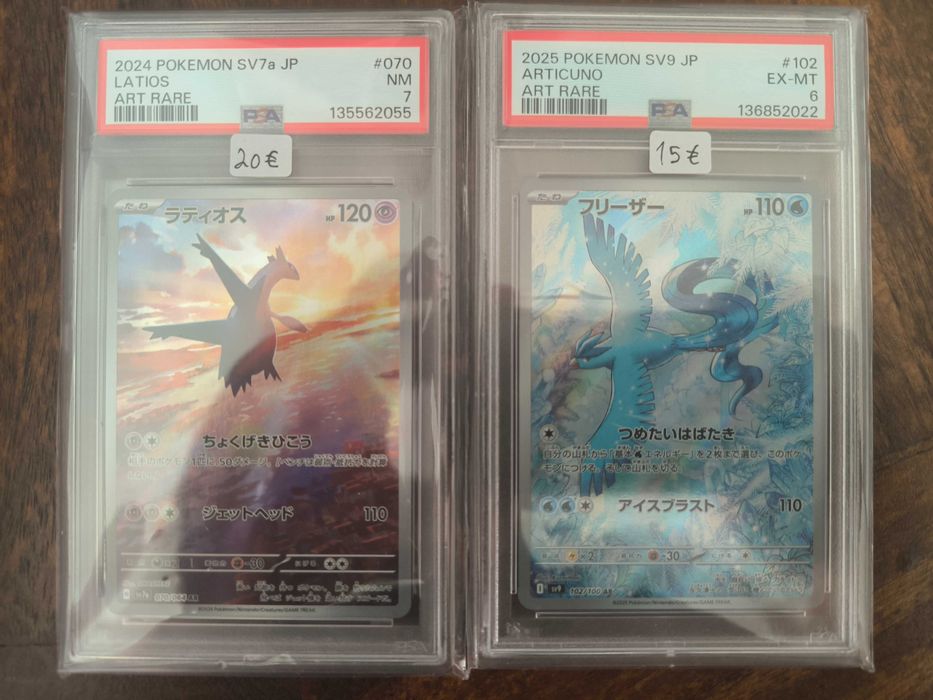 Cartas Graded Pokemon TCG - PSA/BGS/CGC Inglês e Japonês