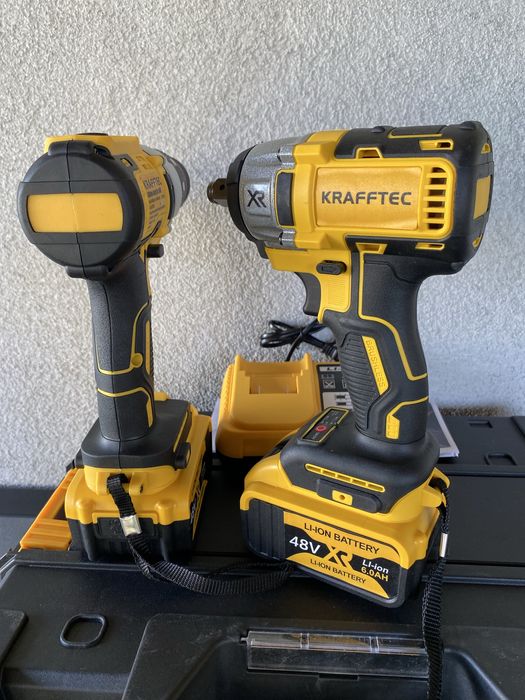 Шуруповерт гайковерт акумуляторний безщітковий 2 АКБ шуруповерт 2в1