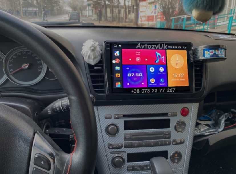 Магнитола OUTBACK Subaru LEGACY 2 дин Tesla Оутбек CarPlay Android 15